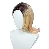 Linfairy Game Cosplay Costume Stacy Wig Fancy Dress Costume Accessories for Women (Blonde Dye)