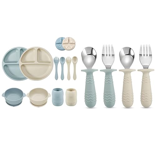 Image of PandaEar Feeding Set & 4 Set Fork and Spoon