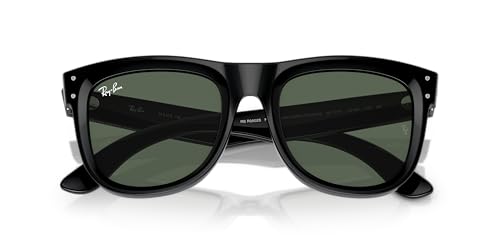 Ray-Ban Unisex's Rbr0502s Wayfarer Reverse Sunglasses, Black/Dark Green, 53 mm - Image 5
