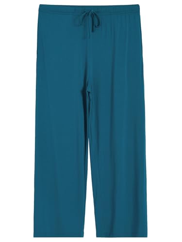 Latuza Women's Petite 2 Piece Pj Lounge Set Petite Length Top Wide Leg Pants3