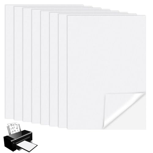 Riceel Wasserlösliches Stickvlies A5 Stickvlies Wasserlöslich Selbstklebend Wasserlösliches Stickvlies Bedruckbare für Drucken Handbemalt Bestickt DIY-Kleidung Taschen