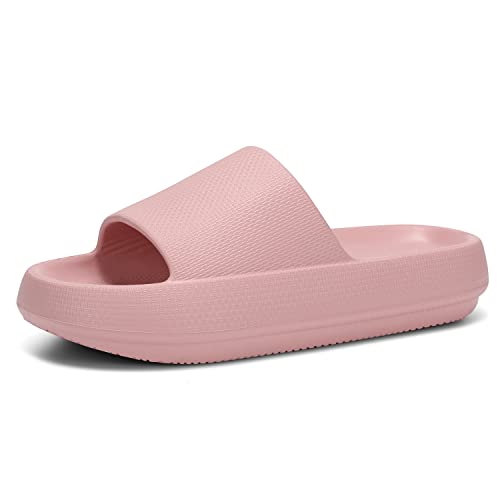 Image of Dirk Slides for Women and Men Sandals Pillow Slippers Shower Shoes Cushioned Cloud Slides