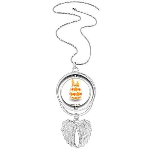 Collier œuf de lapin ailes d'ange le cadeau poétique idéal pour elle