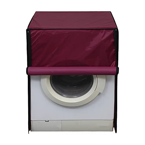 Image of Lithara Waterproof Front Load Washing Machine Cover 7 Kg, 7.2 Kg, 7.5 Kg, 8 Kg (Maroon)