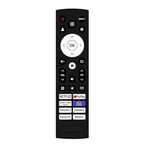 Image of BLACKSHEEP Compatible for VU Smart Tv Remote and vu Cinema tv Remote - Without Voice - Hot Keys Netflix, Prime Video, Sony LIV, Hotstar and YouTube Use for LCD LED OLED QLED UHD 4K Android TVs