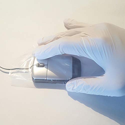 Infection Control Disposable Optic Mouse Cover Barrier Sleeves, Cross Contamination Prevention (Pack of 100)