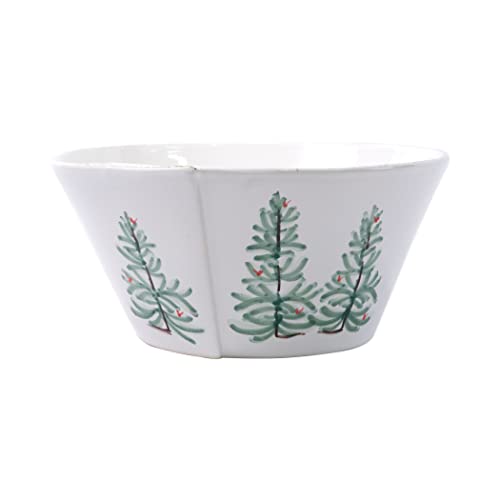 Vietri Lastra Holiday Collection Italian Serveware Sets And Pieces (Large Stacking Serving Bowl) #TOP22