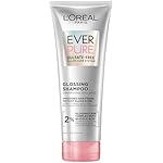 L’Oreal Paris Glossing Sulfate Free Shampoo with Glycolic Acid, Hair Care for Lasting Shine and Smoothness for Dull, Dry Hair, EverPure, 6.8 Fl Oz