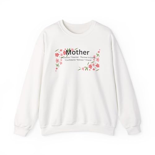 Floral Mother Crewneck Sweatshirt Gift for Mom Cozy Sweatshirt Unique Casual Wear Family Matching