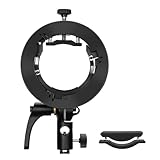 Godox S2 Speedlite Bracket Bowens Mount Holder for Speedlite Flash Snoot Softbox Honeycomb Reflector Umbrella(Godox S-Type Upgrade Version)