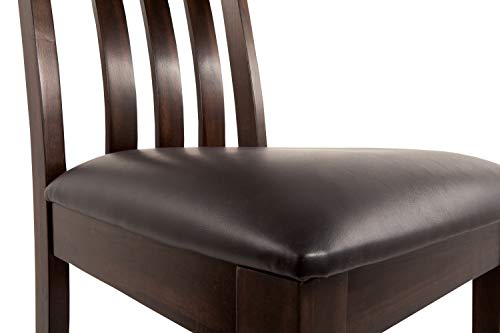 Signature Design By Ashley D596-01 Haddigan Faux Leather Cushioned Rake Back Dining Chair thumb #8