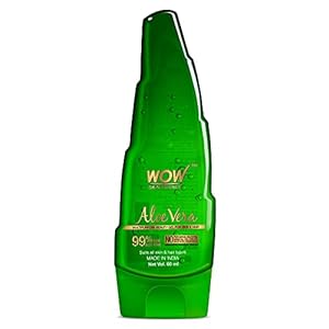 WOW Skin Science 99% Pure Aloe Vera Gel for Face, Skin & Hair – 60ml | Ultimate Gel For Glowing Skin | For Both Men and Women | No Parabens, Mineral Oils, Silicones, Color & Synthetic Fragrances