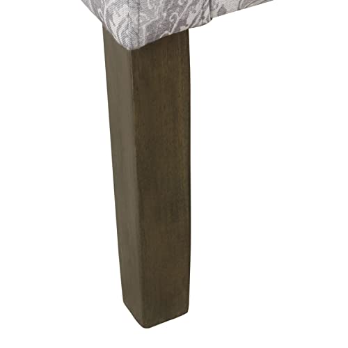 Image of HomePop Classic Swoop Arm Accent Chair - Gray Damask