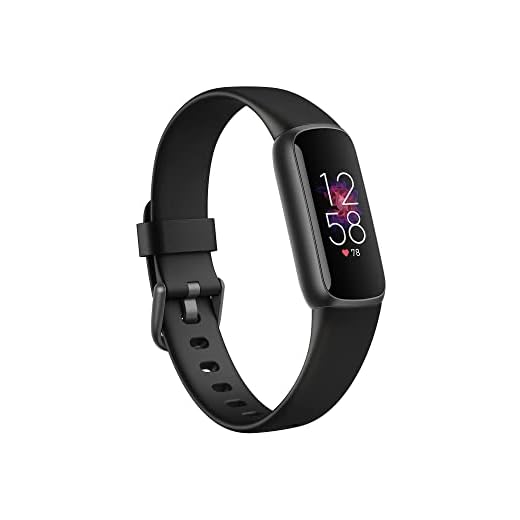 Fitbit Luxe Health & Fitness Tracker with 6-Month Fitbit Premium Membership Included, Stress Management Tools and up to 5 Days Battery, Black