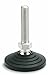 Elesa 324625 Stainless Steel Leveling Element, AISI 304 Stem, M16 Threads, Technopolymer Base, 5.55" Height, 3.15" Diameter, 4032 lb. Max Static Load (Pack of 4)