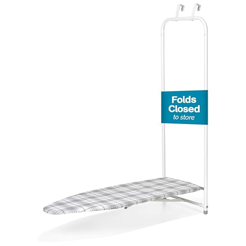 Polder Over-The-Door Hanging Ironing Board - Includes Cover and Pad