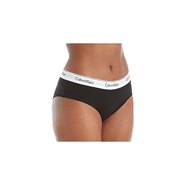 Calvin-Klein-Womens-Modern-Cotton-Bikini-Panty Calvin Klein Women's Modern Cotton Stretch Bikini Panty, Black, Small