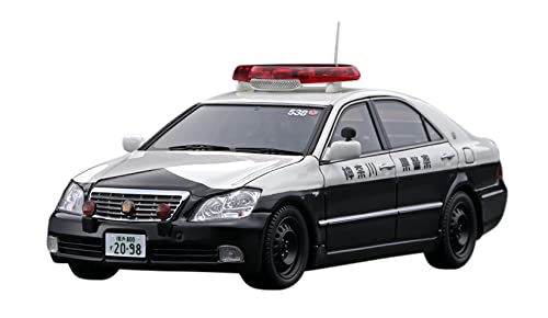 CROWN 模型 现货DCM 1:64丰田CROWN皇冠警视厅警车12代限量版合金汽车模型
