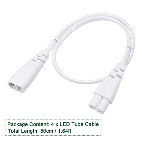 Cable conector macho a hembra para tubo LED T5 50cm pack 4 miniatura 2