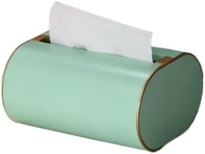 Elliptical Metal Tissue Box for Home Office Club Gift Study Room(Gray)