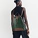 ZWSHEXUAN Vintage Style Leather Backpack Womens Backpack Travel Fashion Designer Ladies Shoulder Bags with Wristlet (Dark green)