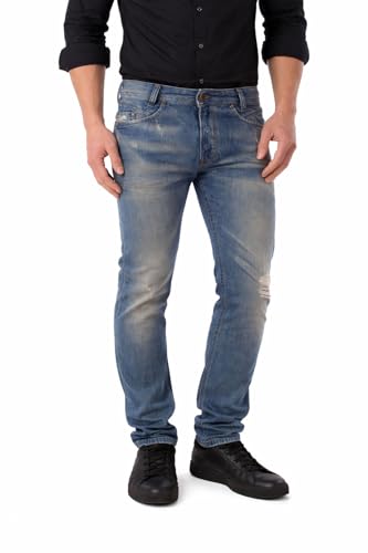 Diesel Iakop 0816K Hommes Jeans Slim Skinny (W29/L30, Bleu)