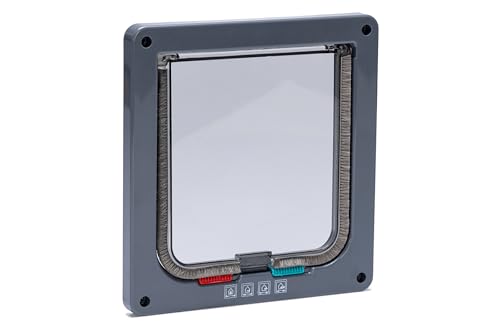 Karlie Katzentür, geräuscharme Katzenklappe, 4 Wege Freilauftür B: 19.2 cm H: 20 cm, anthrazit Karlie Katzentür, geräuscharme Katzenklappe, 4 Wege Freilauftür B: 19.2 cm H: 20 cm, anthrazit