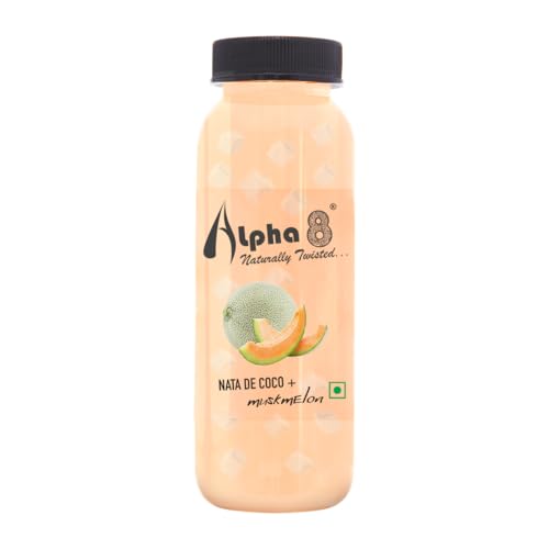 Image of ALPHA 8 Natural Energizer & Immunity Booster, Healthy Juice, Real Natural Taste Muskmelon Pack of 24