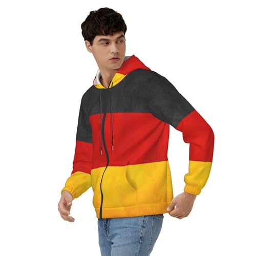 Sweat à capuche drapeau Allemagne homme pull décontracté d'automne et hiver