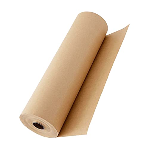 Hohopeti Present Wrapping Kraft Roll 0.3m Width 30m Length Pack of 1 for Art Craft Flower Decor Paper