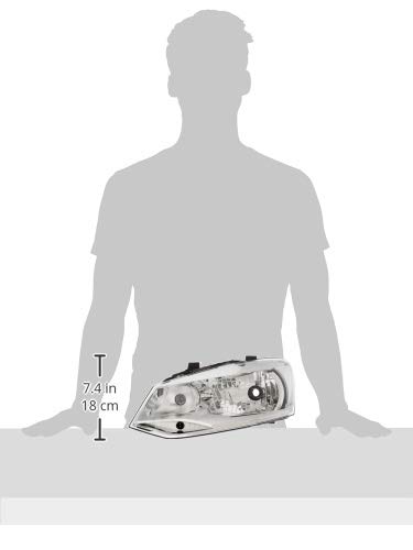 Image of UNO Minda HL-5594 Halogen Head Light (METALLISED)-LH for Volkswagen Vento & Polo