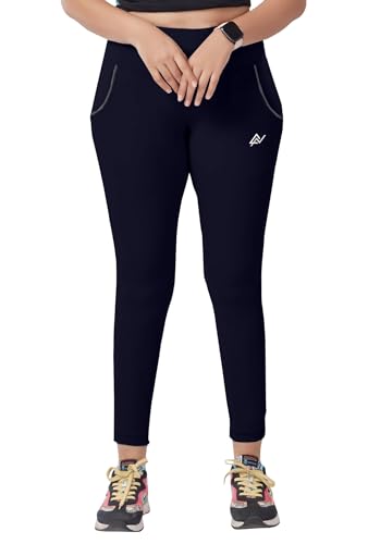 Image of Nexsus Appparels Stretchable Gym Pants for Workout : The Ultimate Yoga Pants | Gym Wear for Woman | Gym Tights for Women with Side Pockets | Available in Plus Size's