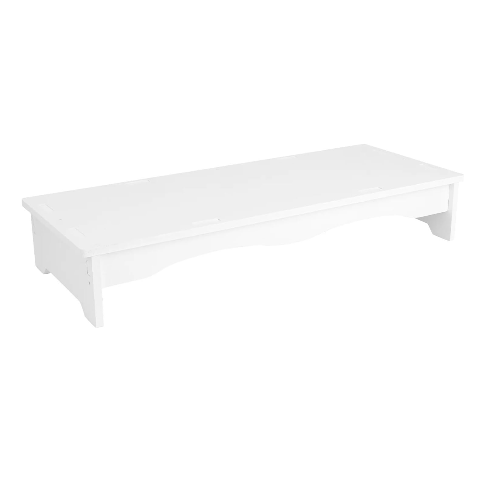 Étagère surélevée for ordinateur et support multifonction blanc de bureau