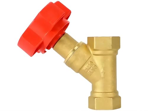 Vanne de débitmètre double régulation DN65 laiton 2-1/2 pouces commande manuelle numérique