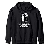 Jesus und Ayurveda Christlicher Ayurveda Therapeut Kapuzenjacke