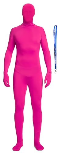Image of Full Bodysuit Include Zipper Helper Unisex Spandex Stretch Adult Costume Zentai Disappearing Man Body Suit