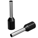 100x Aderendhülsen isoliert 1,5mm² / 8mm schwarz