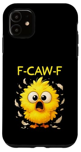 Caw Chicken Crazy Chick Lady Messy Bird J[gD[ [A X}zP[X iPhone 11 p