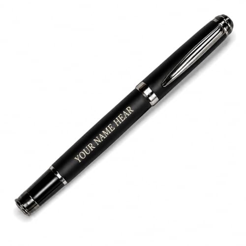 Image of Personalized Metal Ball Pen | Custom Name Engraved Signature Pen | Premium Executive Writing Instrument | Smooth Blue Ink Refillable Ballpoint Pen | Elegant Metal Body | Stylish Gift for Men & Women