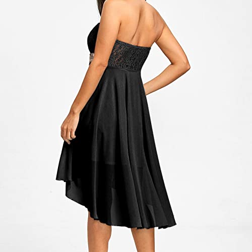 Charella Black Embroidered Dresses Ladies Formal Prom Party Gowns Evening Sequin Sparkle Dresses Homecoming Dress Teen Girl F9 M #TOP3