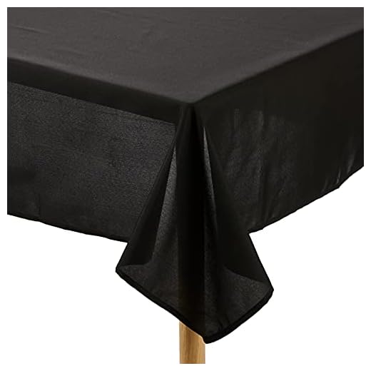 Soleil d'ocre Tovaglia Antimacchia, Nero, 140 x 240 cm