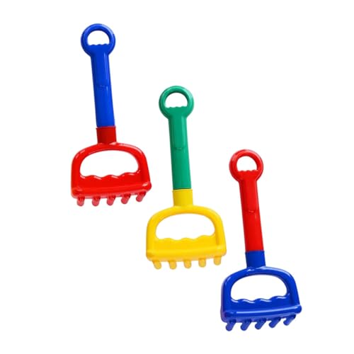 Kisangel 3Pcs Beach Sand Rake for Lightweight Sandbox for Age Beach Play Essentials for Outdoor Fun