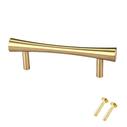 Sólido Latón T Manija del Gabinete Tiradores de Cajones Tirador para Mueble,para Cocina Alacena Puerta Baño Guardarropa Pomo,Hardware,1 Pieza (96mm/3.77in)