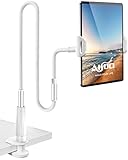 AISUO Tablet Halterung Bett,ipad Halterung - Lazy Flexible Einstellbare Arm Tablet Halter für iPad Pro Air Mini/Handy/Switch/Kindle,120cm Gesamtlänge und Weitere 4,7-12,9 Zoll Geräte