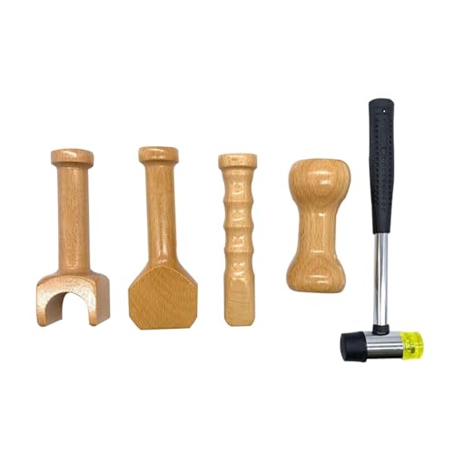 Martillo Quiropráctico de Madera 4 Piezas Fácil de Usar miniatura 2