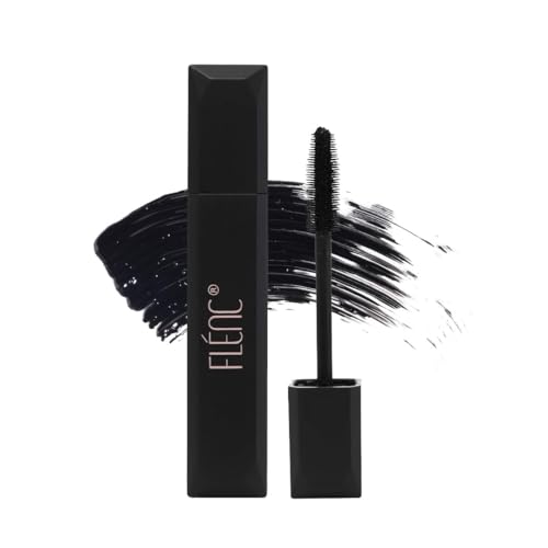 Flénc Fringe Waterproof Mascara Black | 24H Long-Lasting Smudge-Proof Formula | Volumizing, Curling & Lengthening Mascara for Women | 15 ml