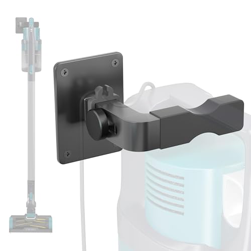 Image of Shark Vacuum Cleaner Wall Mount with Clip Mini Shark Cordless Vacuum Stand Compatible for Shark IX141 IZ562H IZ682H IZ361H IZ462H IZ163H IZ363HT IZ483H and V7 V8 V10 V11 V12 V15 (Gray+Clip)