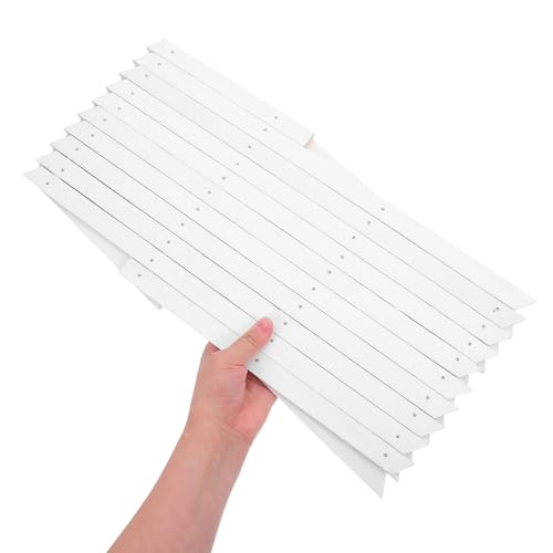 Clôture murale stable et décorative en bois blanc pour terrasse - 5