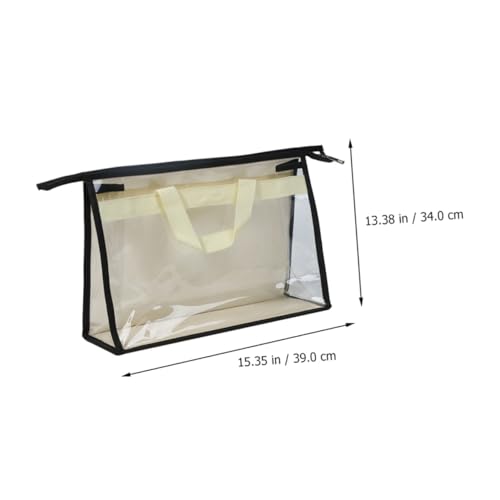 Rangement transparent pliable pour sac à main sur étagère de dressing - 7