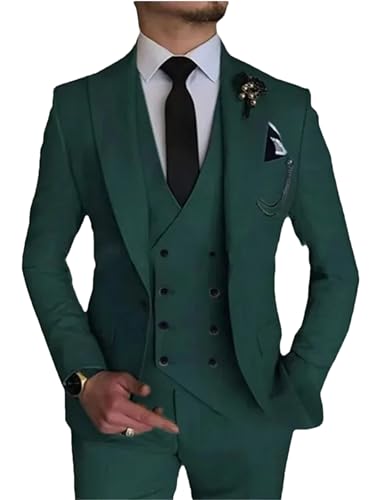 Costume d'affaires 3 pièces pour homme veste gilet pantalon XL